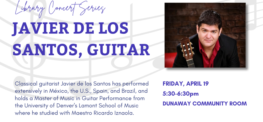 Library Concert Series: Javier de los Santos, guitar