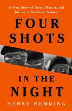 Four shots in the night by Henry Hemming book cover featuring three people in black ski masks used mostly for robberies.
