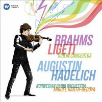 brahms ligeti and augustin hadelich cd cover and link to music in our library catalog