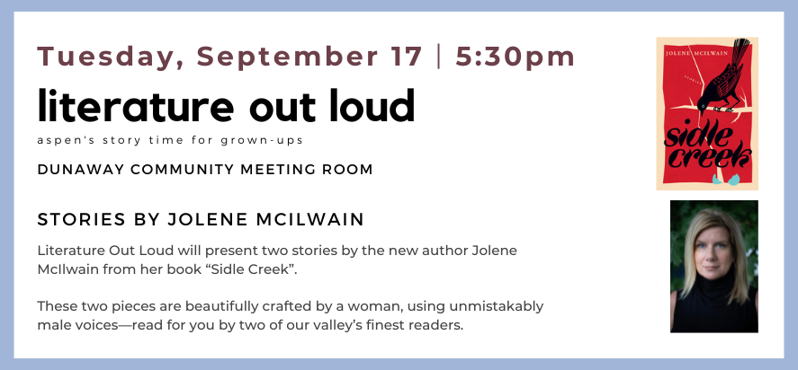 Literature Out Loud - Jolene McIlwain