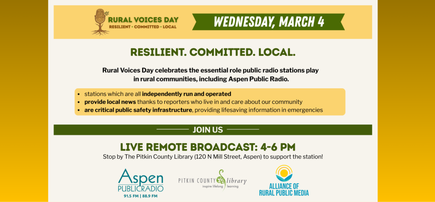 Aspen Public Radio at the Library