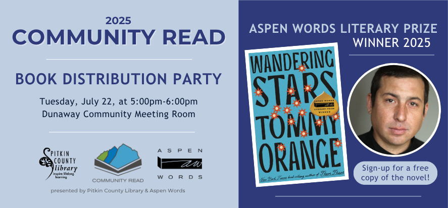 2025 Community Read Book distribution part tuesday july twenty second at five in the evening