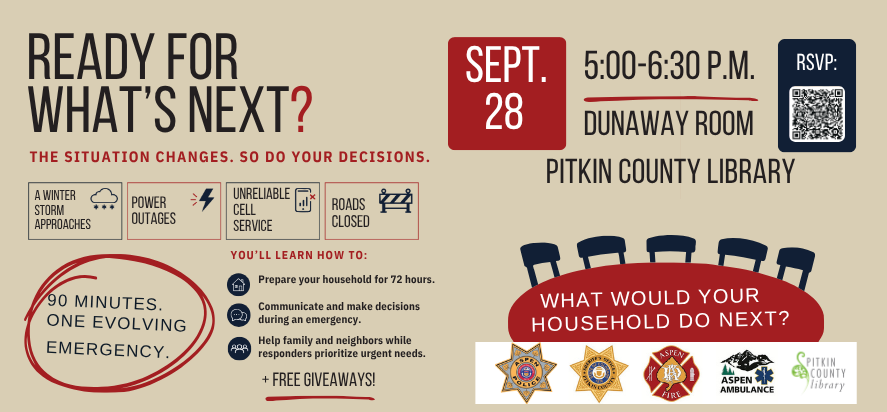 Aspen Police’s Fourth Annual Ready & Resilient: What would you do if things changed?