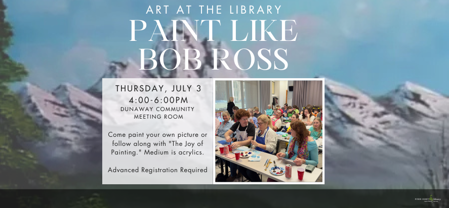 Paint like Bob Ross graphic