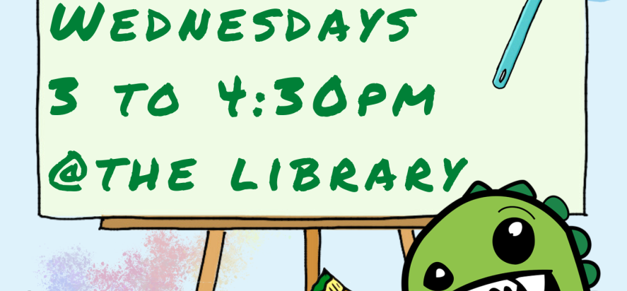 After School Wednesdays Dinosaur with times (3:00-4:30pm)