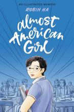 book cover for almost american girl by Robin Ha