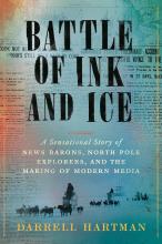 Battle of ink and ice book cover by Darrell Hartman.