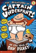 Captain underpants by Dav Pilkey book cover.